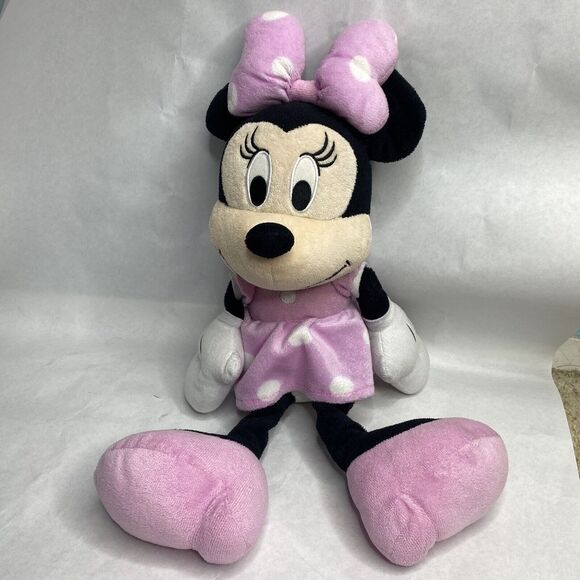 Disney Junior Minnie Mouse 19" Plush Mickey Mouse‎ Clubhouse PINK Stuffed Animal - Picture 1 of 8